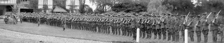 Leicestershire Yeomanry on inspection, Oct 1914.